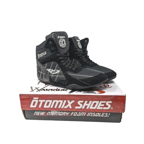 Otomix Ninja Warrior Bodybuilding Boxing Weightlifting MMA Shoes 10.5 NIB Black - Picture 1 of 6